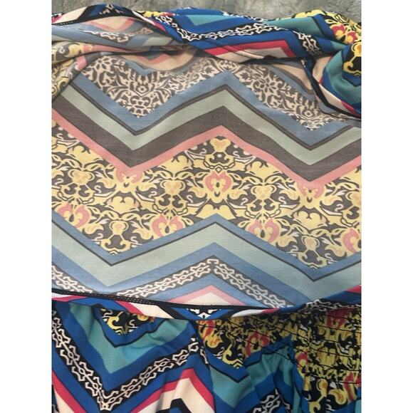 Magic Boho Maxi Dress Halter Beachy Hippie Blues Greens Yellows Beadsd DD03 - Picture 12 of 15